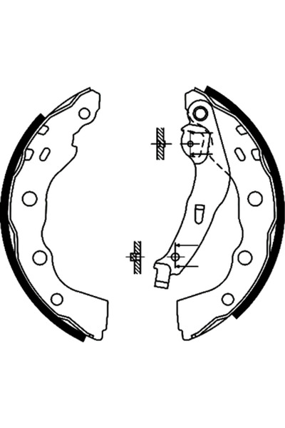 TEXTAR Set Saboti Frana Mitsubishi Carisma/Space Star Microbus