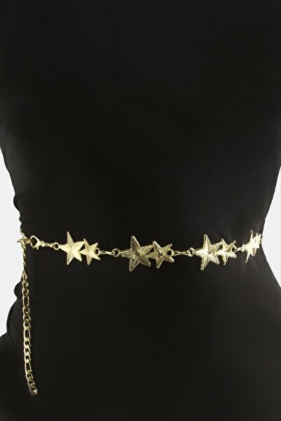 makay Buğz Star Metal Chain Belt