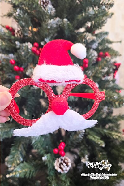 PEKSHOP New Year's Neol Glasses Mustache Hat New Year's Party Glasses Luxury