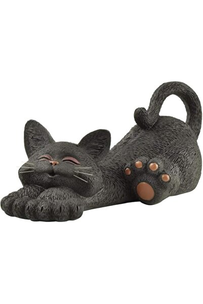 Generic Cat Figurine Meditation Yoga Collectible, Happy Cat Collection, Cat L...