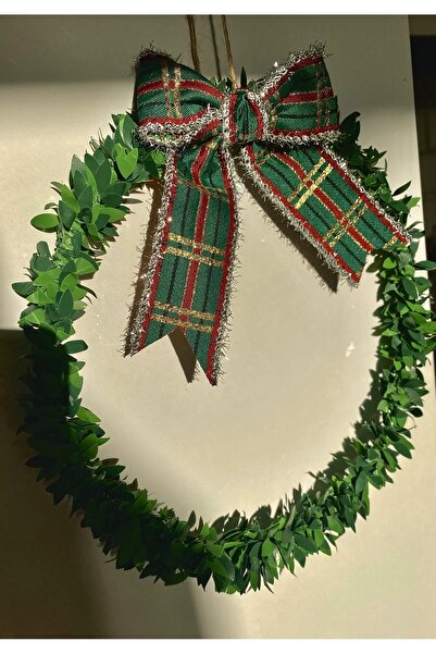 MACROMEKİDS Dekoratif Rustik Sarmaşık Çelenk, Kapı süsü , Duvar Dekorasyon, Askı Süsü, Hediyelik (20×20 cm)