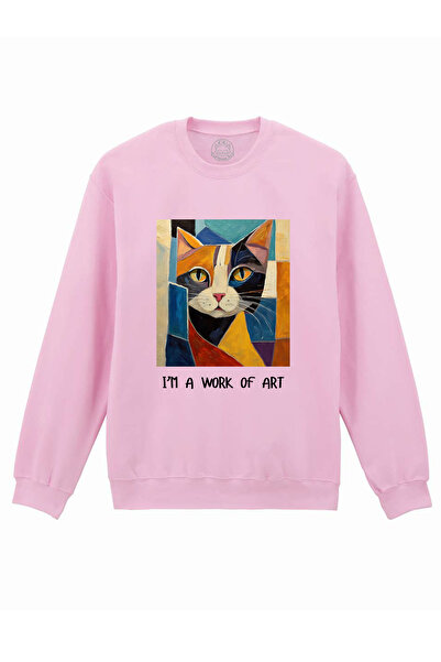 Cu Pisici Μπλούζα με τύπωμα - Είμαι Έργο Τέχνης, Unisex