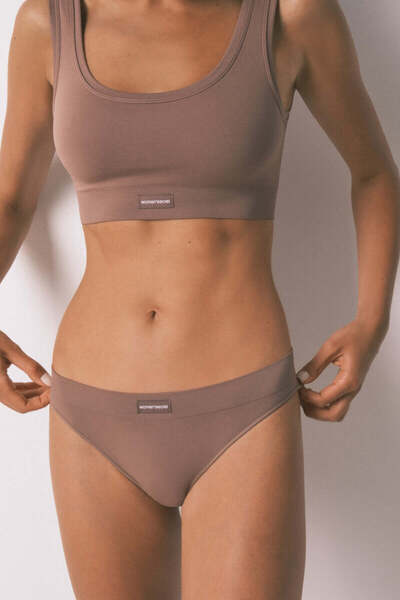 Women'secret Classic brown seamless panty