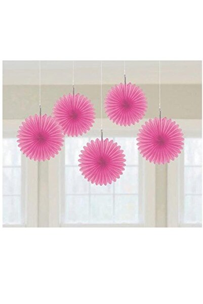 Generic Brand amscan Mini Pink Hanging Fans