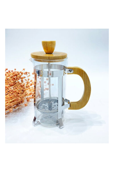 Generic Brand Glass French Press with Wooden Detail 350ml