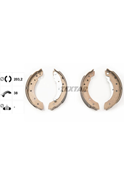 TEXTAR Set Saboti Frana Citroen Saxo/Zx Dacia Logan