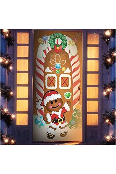 Generic Brand Joiedomi Christmas Gingerbread Door Cover Window Banner Front D...
