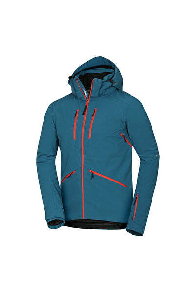 NORTHFINDER Geacă de schi softshell izolată pentru bărbați ALPHONSE albastru cerneală