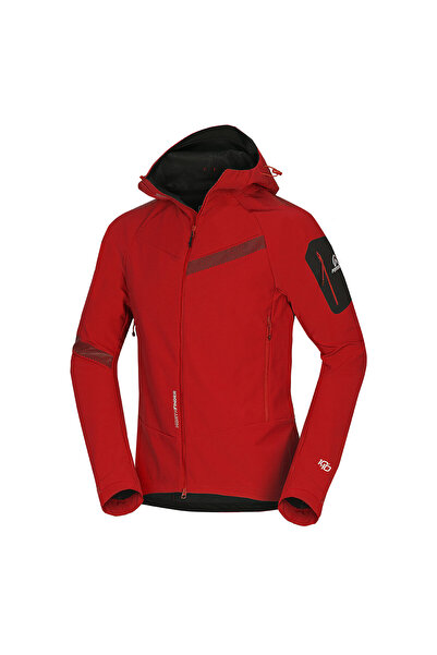 NORTHFINDER Geacă softshell elastică pentru bărbați LOMNICKY roșie