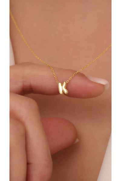 Wind Silver Minimal Balon Harfini Seç 925 Ayar