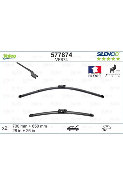 VALEO Lamela Stergator Fata Opel Astra J Gtc/Astra K/Cascada