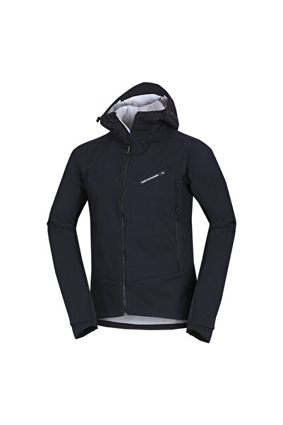NORTHFINDER Jachetă softshell cu glugă pentru bărbați BU-5330OR, 3L, AURELIAN, neagră