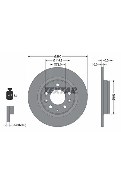 Krieger Disc Frana Isuzu Impulse Mazda 6/Mx-5 3/Premacy