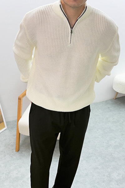 Redline Olver Oversize Knitwear Long Sleeve Sweater Ecru