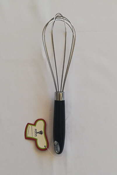 adresiburasi Stainless Steel Whisk Medium Size 30 Cm. Black