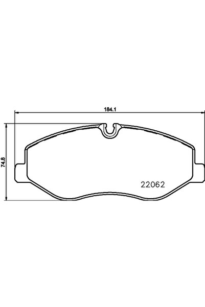 Krieger Комплект спирачни накладки за дискови спирачки Mercedes-Benz 5-класа/...