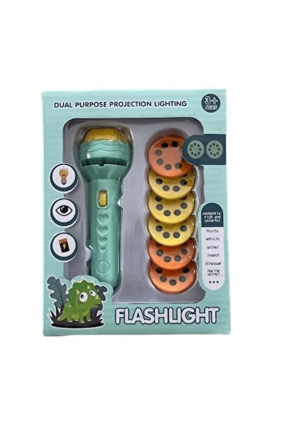 OEM Jucărie proiector lanternă cu 6 discuri, fructe, vehicule, animale, insec...