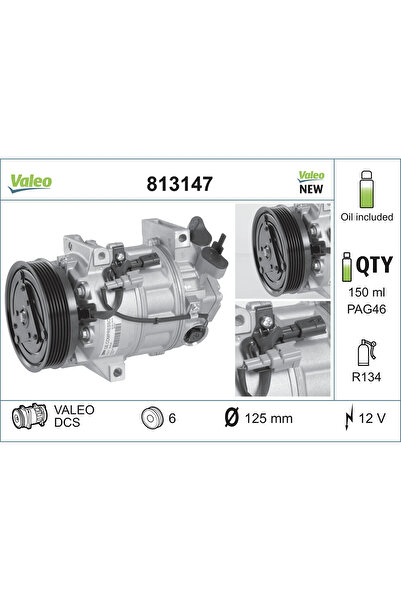 VALEO Compresor Climatizare Renault Laguna 3/Laguna Cupe/Latitude