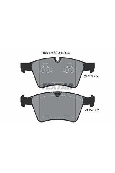 TEXTAR Комплект спирачни накладки за дискови спирачки Mercedes-Benz Gl-класа/...