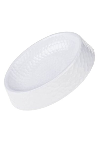 SHOPIENS Oval Plastic Soap Dish, White, 13x8 cm