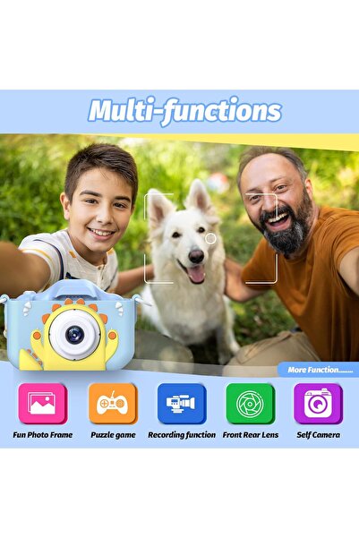 VALA Fluffy Camera, Little Monster Model, 48MP, Dual Front-Rear Camera, Selfie, Full HD 1080P