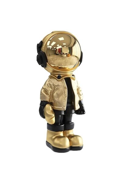 Generic Brand Astronaut Statues Spaceman Sculpture Polyresin Arts Gifts Silve...