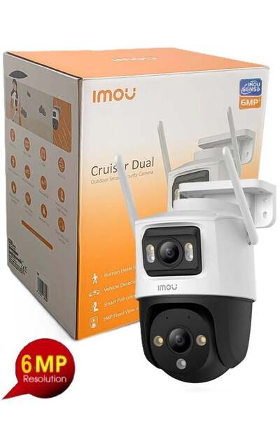 Imou 6MP Dual Lens Outdoor WiFi Security Camera with 30m Color Night Vision and Two-Way Audio IP66