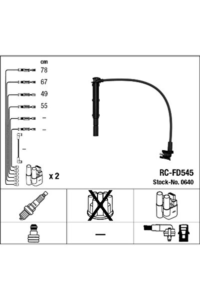 NGK Set Cablaj Aprinder Ford Galaxy 1