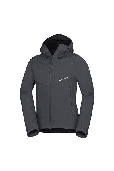 NORTHFINDER Geacă softshell izolată pentru bărbați MARQUIS, culoare bronz închis