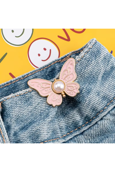 FESECRAFT Aparat de îngustare a taliei cu fluture colorat Agrafe pentru pantaloni Broșă pentru îngustarea taliei Curea de nouă generație