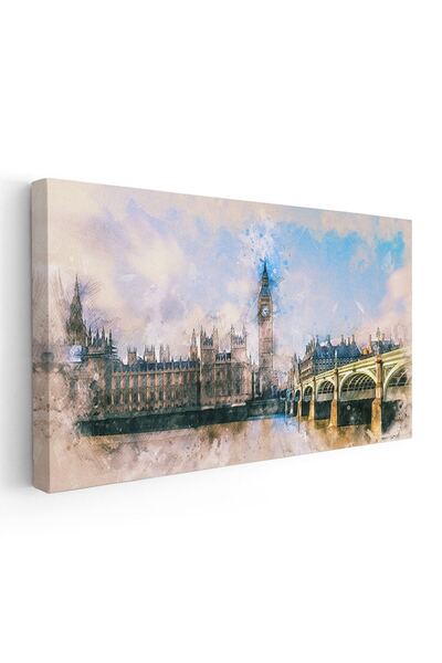 Tablou Canvas Tablou acuarela turnul Big Ben Londra, cod 1851