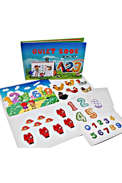 OEM Educational sticker book for children, Quiet Book, number pattern, 10 pages