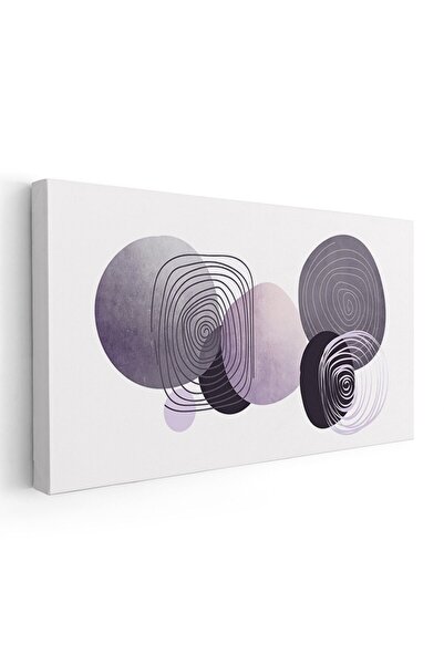 Tablou Canvas Tablou Boho minimalist forme geometrice, mov, cod 1761