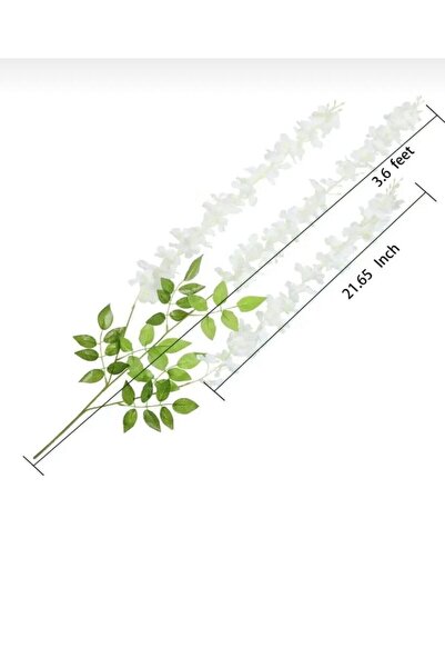 Sonsuz Reyon 12 Dal Yapay Akasya Sarkıt Çiçeği Abajur Balkon Düğün Nişan Sünnet Dekorasyon