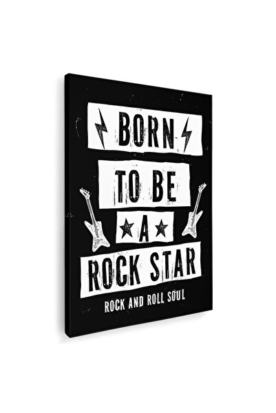Tablou Canvas Tablou mesaj motivational rock star, cod 2113