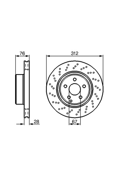 Bosch Дискови спирачки Mercedes-Benz S-класа