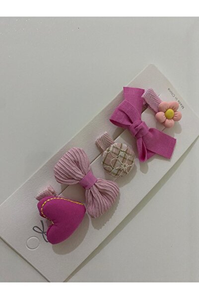 RSTM Boutique Five-Piece Colorful Stylish Perfect Sweet Variety of Patterns Hair Clip