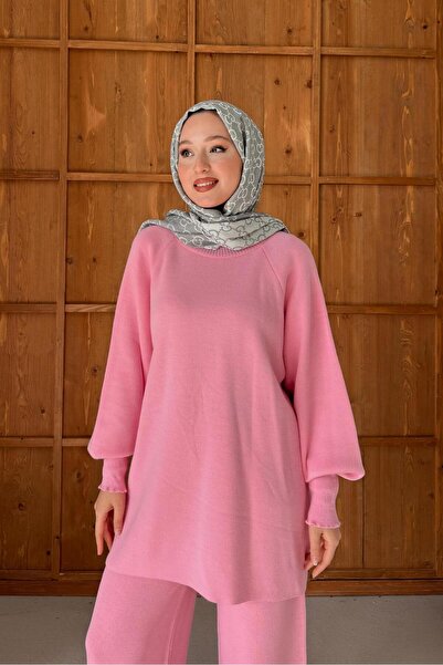 erk giyim Balloon Sleeve Knitwear Set
