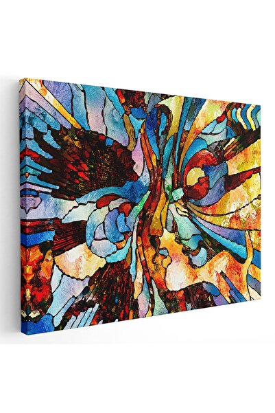 Tablou Canvas Tablou vitraliu forme abstracte, cod 1964