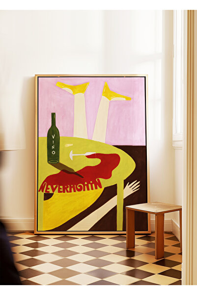 ARTHOUSECOLLECTIVE Nu mai niciodată – Poster cu vin – Poster fără cadru în di...