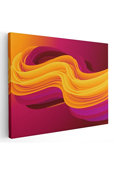 Tablou Canvas Tablou forme abstracte geometrice, galben, mov, cod 1872