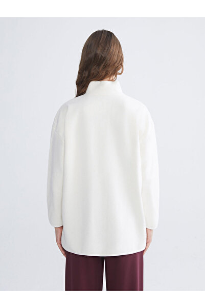 LC Waikiki Λαμπερές επιλογές από το Shining Store |   ψηλός λαιμός με τύπωμα Γυναικείο φούτερ πολικό πουλόβερ