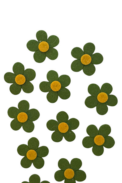 kalben accessories Keçe Çiçek Figür 20 Adet - keçe Figür, keçe Malzemesi, keçe