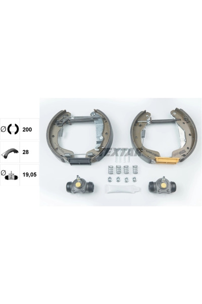 TEXTAR Set Saboti Frana Chevrolet Corsa/Tigra Holden Barina