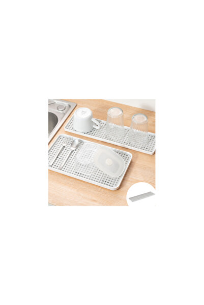 Rovitech Draining rack for glasses/utensils, 38 x 10.5 x 1.7 cm, white