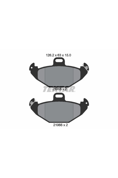 TEXTAR Set Placute Frana Frana Disc Renault Laguna 1
