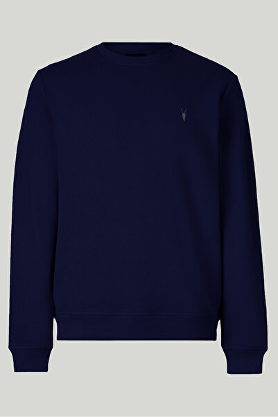 MAXIMILLIAN Темно-синій колір Basic Crew Neck Relaxed Regular чоловічий світшот з розслабленою горловиною