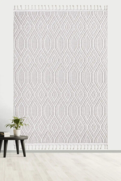 Curl and Sisal Woven Anti Allergic Tassel Modern Machine Rug Living Room Living Room