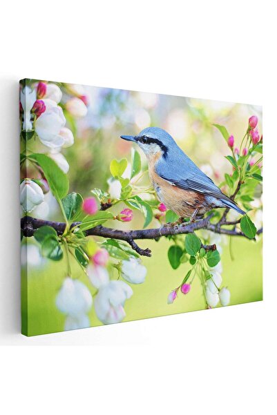 Tablou Canvas Tablou pasare pe ramura copac inflorit, cod 3095