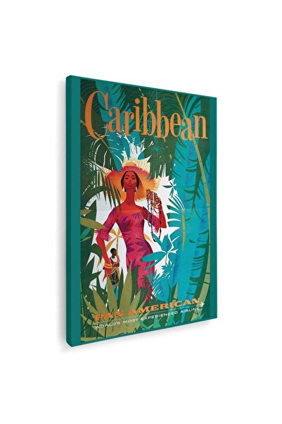 Tablou Canvas Caribbean vintage, cod 5421